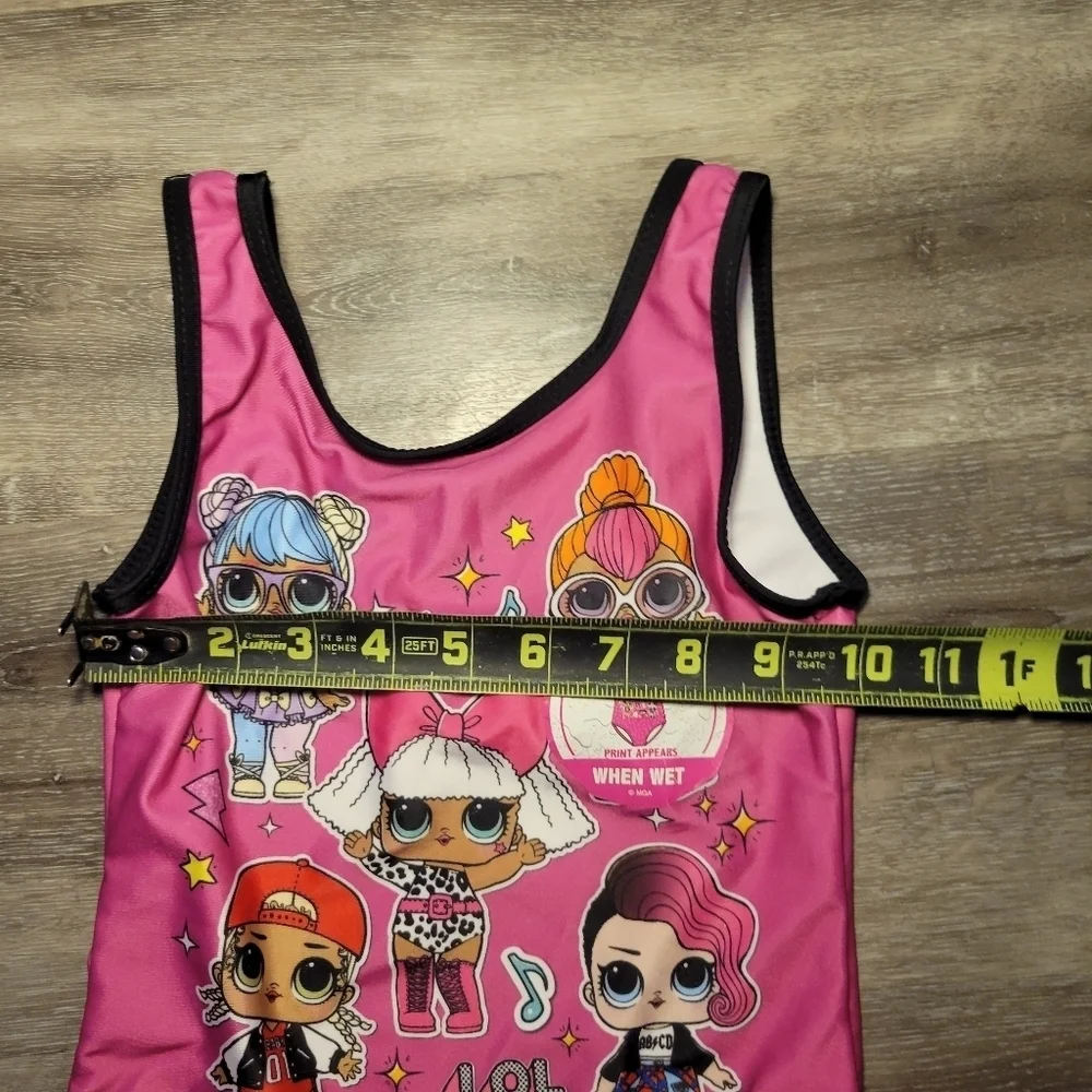 L.O.L Surprise LOL Swimsuit Bathing Suit Pink, Girls 5/6‎ Doll Print